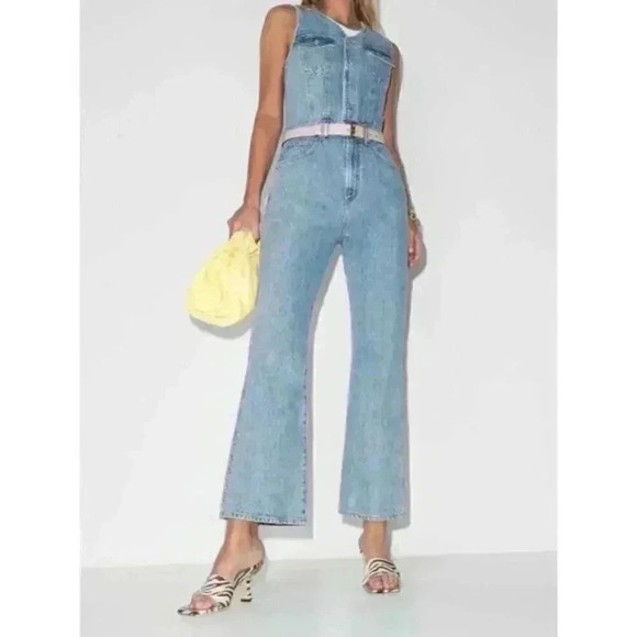 NEW Agolde 70's Jumpsuit Overalls in Westward Blue - Picture 2 of 13